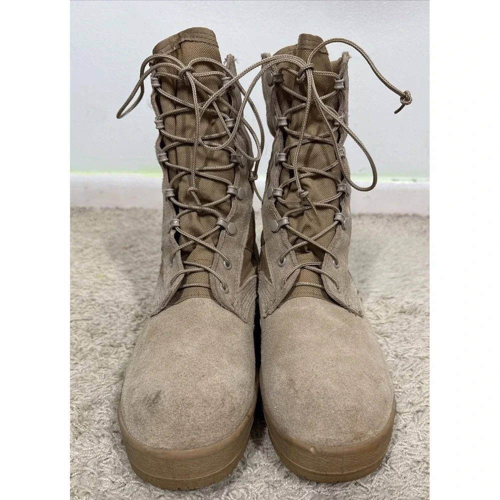 McRae Footwear Men's Hot Weather Coyote Army Combat Boots Vibram Sole Size 7.5‎